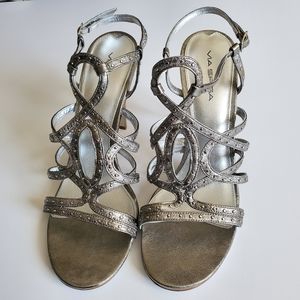 Via Spiga Silver Studded Sandals (10)